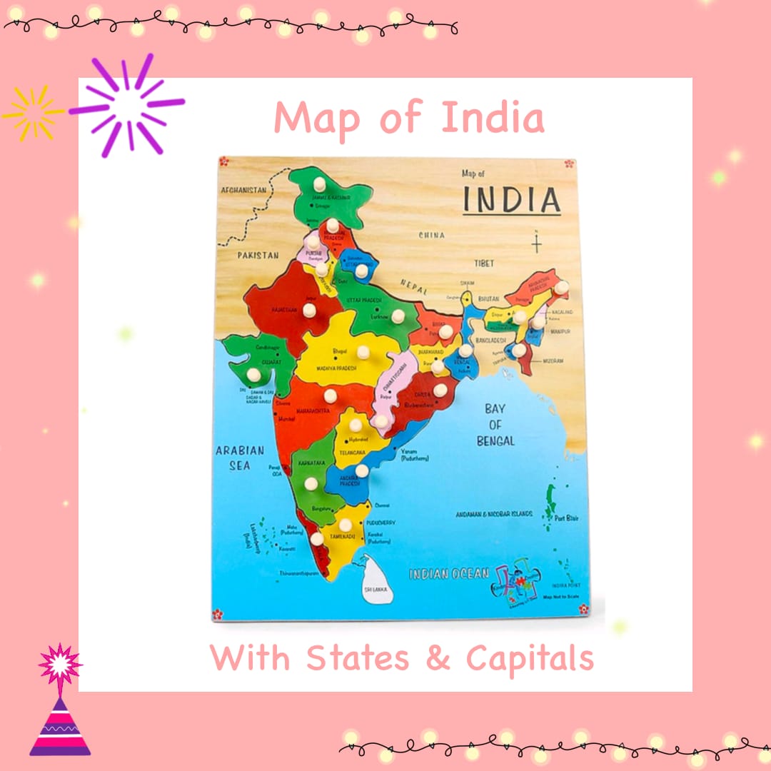 Wooden India Map Puzzle