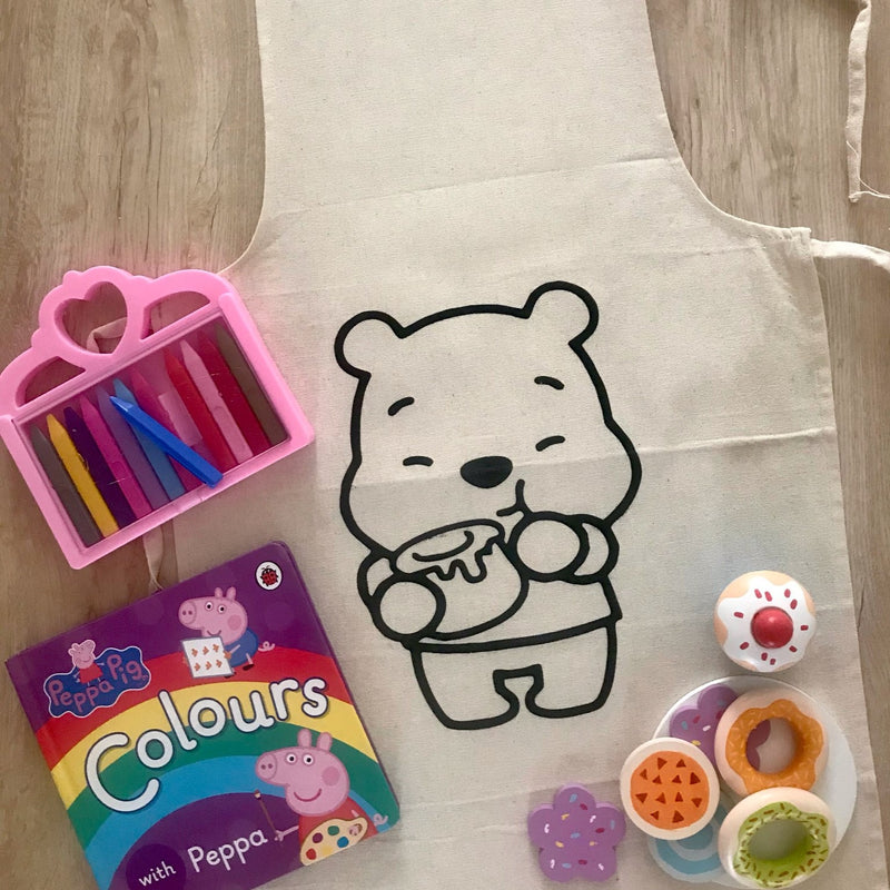 Do It Yourself Colouring Winnie the Pooh Apron