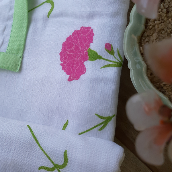 Baby Blanket - Three Layered Muslin (Floral)