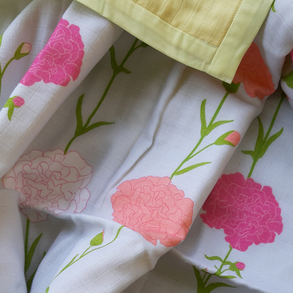 Baby Blanket - Three Layered Muslin (Floral)