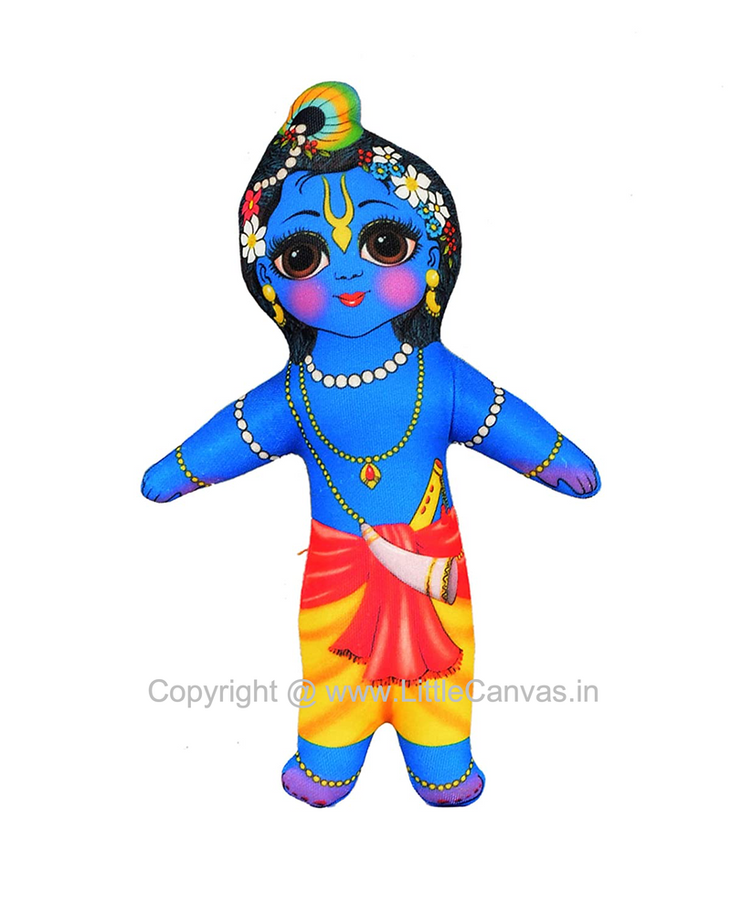 Lord Krishna and Goddess Radha Plush Dolls