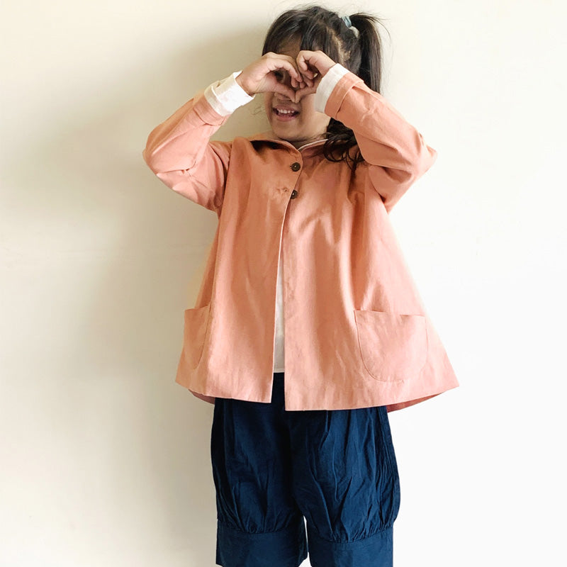 Madelyn Cotton Linen Autumn Jacket (Pink)