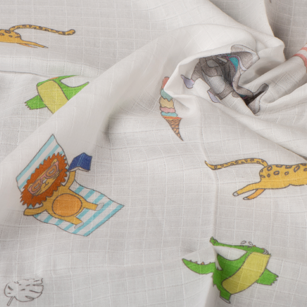 Infant Organic Printed Bath Towel - Summer Vibes