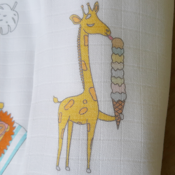 Toddler Organic Printed Bath Towel - Summer Vibes