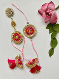 "Sneh" Gota Patti Rakhi and Lumba Set
