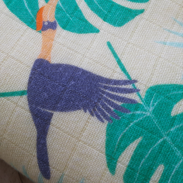 Baby Blanket - Three Layered Muslin - The Great Indian Hornbill