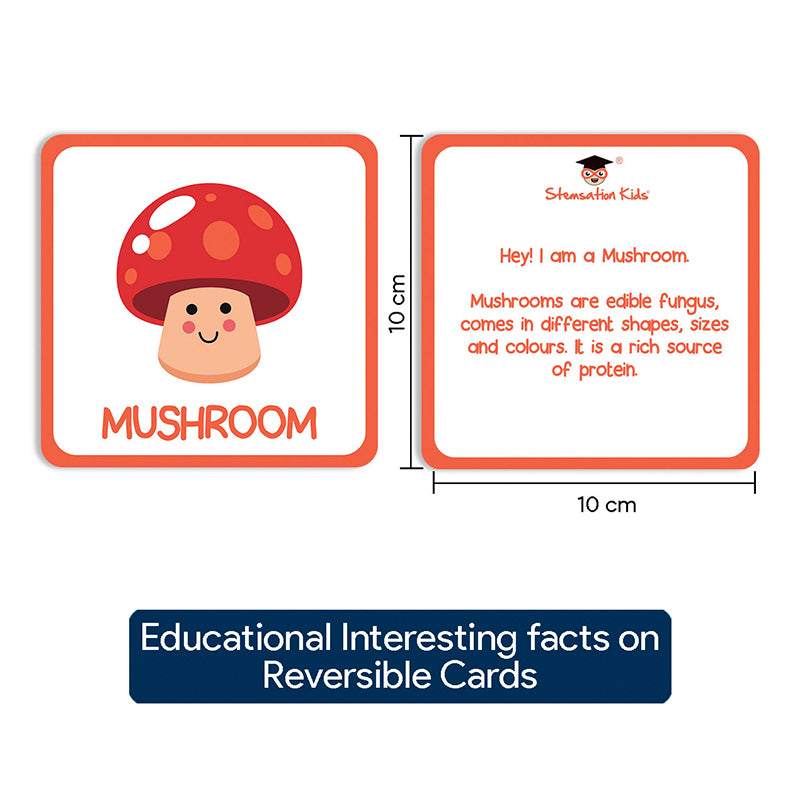 Fruits and Vegetables Flash cards for kids