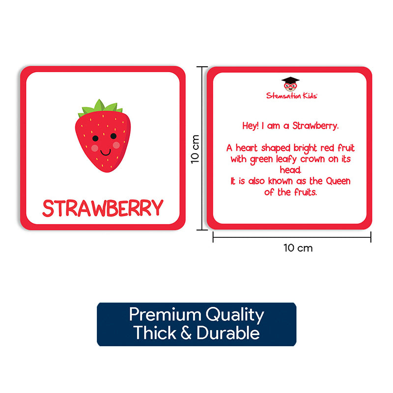 Fruits and Vegetables Flash cards for kids