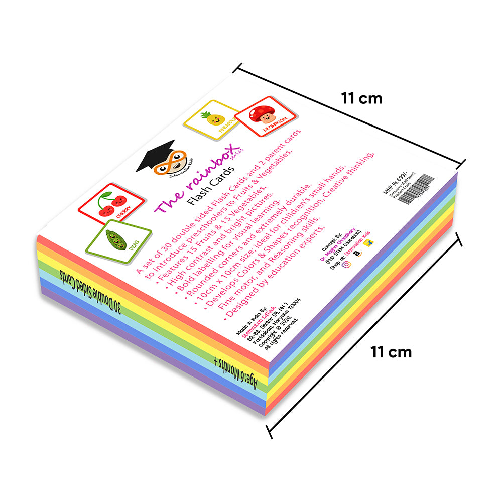 Fruits and Vegetables Flash cards for kids