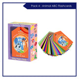 Jumbo pack of Flash cards and jigsaw puzzle (Pack of 4)